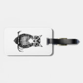 Owl Gepäckmarke Gepäckanhänger (Rückseite horizontal)