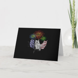 Owl-Geschenk   4. Juli Karte
