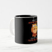 Owl-Geschenk | Und doch trotz des Blicks auf mein  Zweifarbige Tasse (Vorderseite Links)