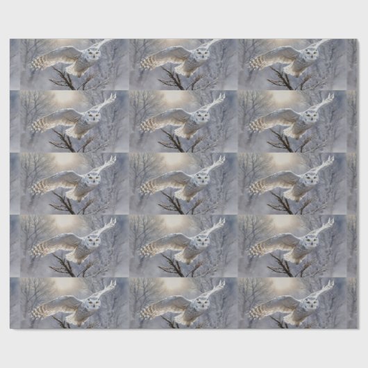 Owl Geschenkpapier (Flach)