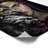 Owl Girl - Emotion Collection Poster - Malerei (Ecke)