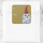 Owl Gnome Geschenkverpackung Aufkleber (Tasche)