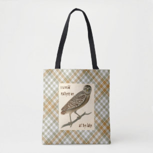 Owl Gold Green Kariert Skull Tasche