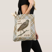 Owl Gold Green Kariert Skull Tasche (Von Nahem)