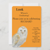 Owl Graduation Invitation Ankündigung (Vorderseite)