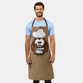 Owl GRILLEN Koch Schürze (Getragen)