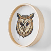Owl head designed wall watch uhr (Winkel)