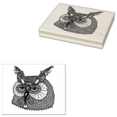 Owl Head Zendoodle Gummistempel (Stempel)