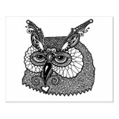 Owl Head Zendoodle Gummistempel (Prägung)