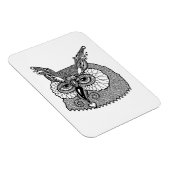 Owl Head Zendoodle Magnet (Rechte Seite)