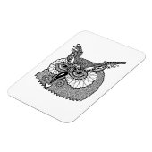 Owl Head Zendoodle Magnet (Linke Seite)