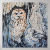 Owl Hideout Fine Art Print Poster (Vorne)