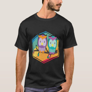 Owl Hoodie Retro Style T-Shirt