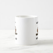 Owl Hoot und eine halbe Verdoppelung des Koffeins Kaffeetasse (Mittel)