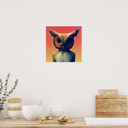 Owl Humanoid Poster (Küche)