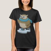 Owl Ice Skaten Ice Skate T-Shirt (Vorderseite)