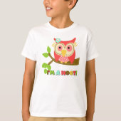 Owl Ich bin ein Hoot T-Shirt (Vorderseite)