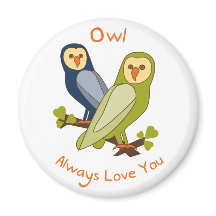 Owl Immer Liebe Magnet