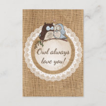Owl immer Liebe Sie Lässige Hochzeit RSVP