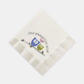 Owl immer Liebe Sie, Paper Napkin Serviette (Ecke)