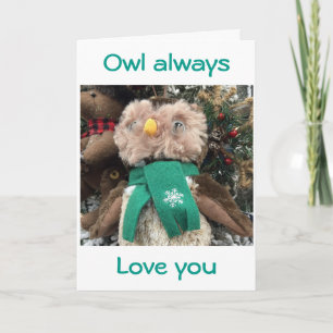 "OWL IMMER LIEBE YOU" CHRISTMAS LIEBE FEIERTAGSKARTE