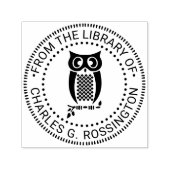 Owl in der Zweigbibliothek Buchname Nr. 2 Permastempel (Design)