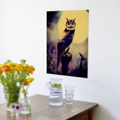 Owl in Moonlight Foliendrucke (Ablage(Küche))