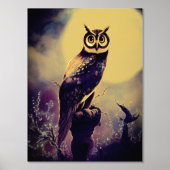 Owl in Moonlight Foliendrucke (Vorderseite)