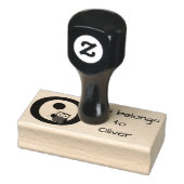 Owl Initial Gummistempel (Stempel)