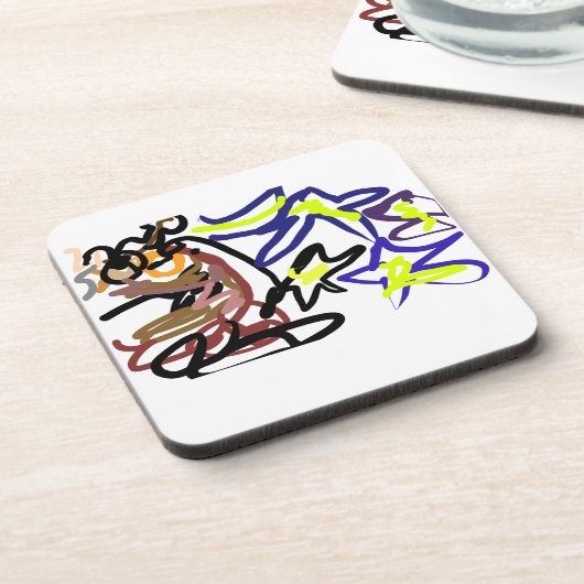 Owl ink night  getränkeuntersetzer (Linke Seite)