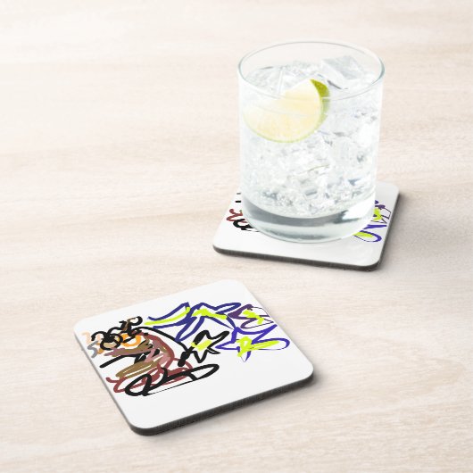 Owl ink night  getränkeuntersetzer (Rechte Seite)