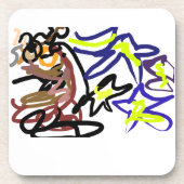 Owl ink night  getränkeuntersetzer (Vorderseite)