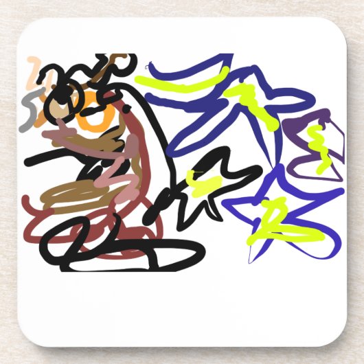 Owl ink night getränkeuntersetzer (Vorderseite)