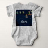 Owl ist anders als ein einzigartiges Angebot Baby Strampler (Rückseite)