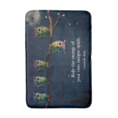 Owl ist anders als ein einzigartiges Angebot Badematte (Vorderseite Vertikal)