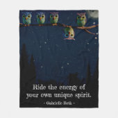 Owl ist anders als ein einzigartiges Angebot Fleecedecke (Vorderseite)