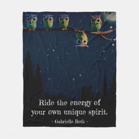 Owl ist anders als ein einzigartiges Angebot Fleecedecke (Vorderseite)