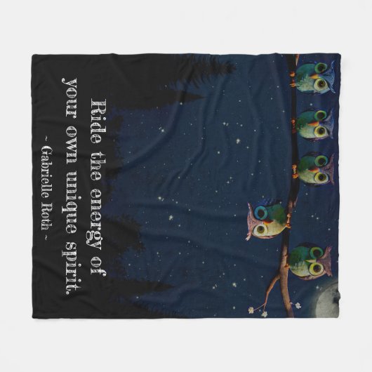 Owl ist anders als ein einzigartiges Angebot Fleecedecke (Vorderseite (Horizontal))