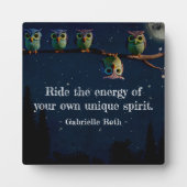 Owl ist anders als ein einzigartiges Angebot Fotoplatte (Vorderseite)