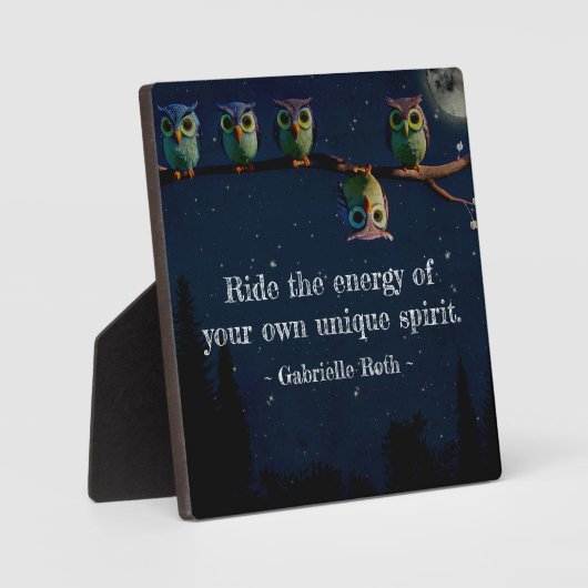 Owl ist anders als ein einzigartiges Angebot Fotoplatte (Vorderseite)