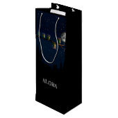 Owl ist anders als ein einzigartiges Angebot Geschenktüte Für Weinflaschen (Rückseite Schrägansicht)