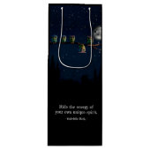 Owl ist anders als ein einzigartiges Angebot Geschenktüte Für Weinflaschen (Vorderseite)