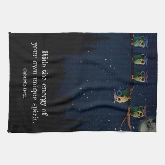 Owl ist anders als ein einzigartiges Angebot Geschirrtuch (Horizontal)