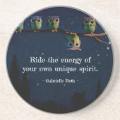 Owl ist anders als ein einzigartiges Angebot Getränkeuntersetzer (Vorne)