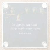 Owl ist anders als ein einzigartiges Angebot Glasuntersetzer (Rückseite)