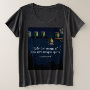 Owl ist anders als ein einzigartiges Angebot Große Größe T-Shirt