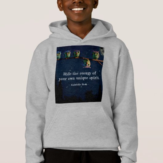 Owl ist anders als ein einzigartiges Angebot Hoodie (Vorderseite)