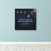 Owl ist anders als ein einzigartiges Angebot Leinwanddruck (Insitu (Holzboden))