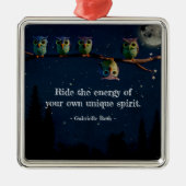 Owl ist anders als ein einzigartiges Angebot Ornament Aus Metall (Vorne)