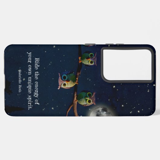 Owl ist anders als ein einzigartiges Angebot Samsung Galaxy Hülle (Linke Seite)
